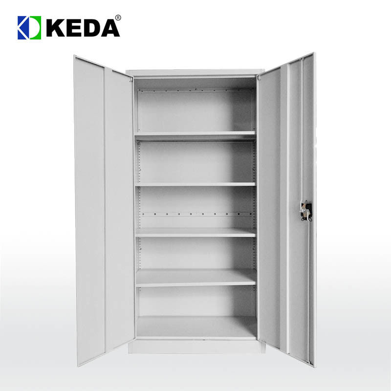 Office Furniture Metal Filing Cupboard 4 Adjustable Shelf File Cabinet