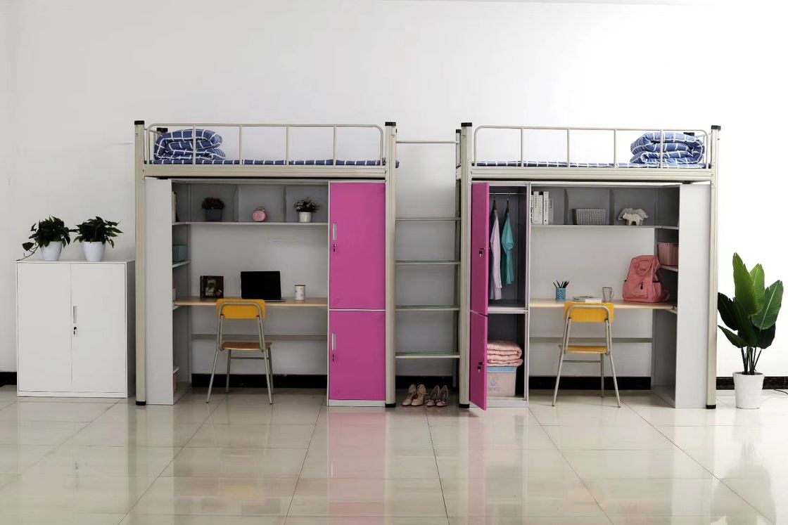 KEDA Width 90cm Double Bunk Beds  With Storage Cabinet