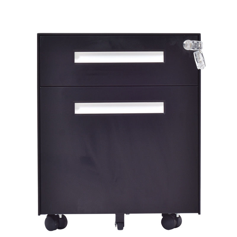 KD Structure Office File Storage Cabinet Black 2 Drawer Mobile Pedestal