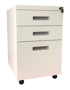 3 Drawers Metal Steel Mobile Pedestal For School Executive Office