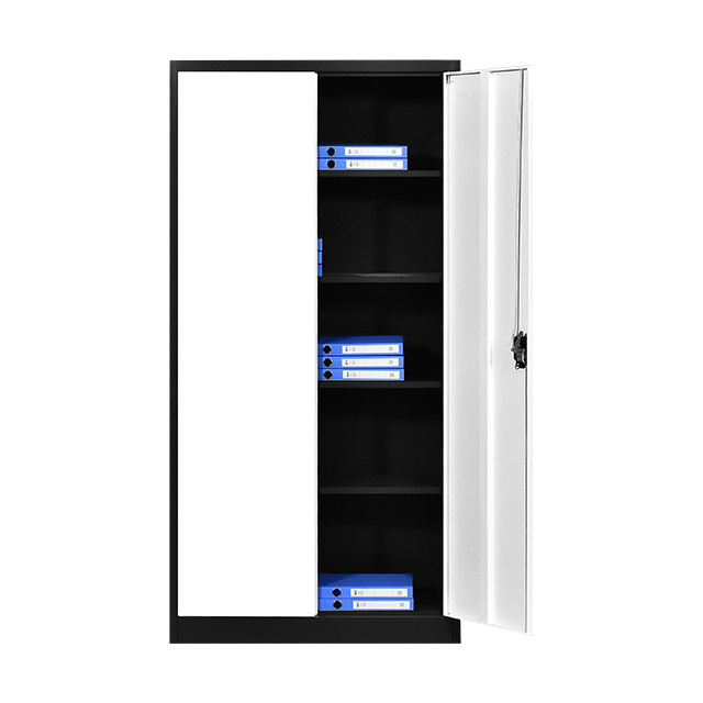 Metal File Cabinet 2 Door Storage Cabinets With 4 Adjustable Shelf