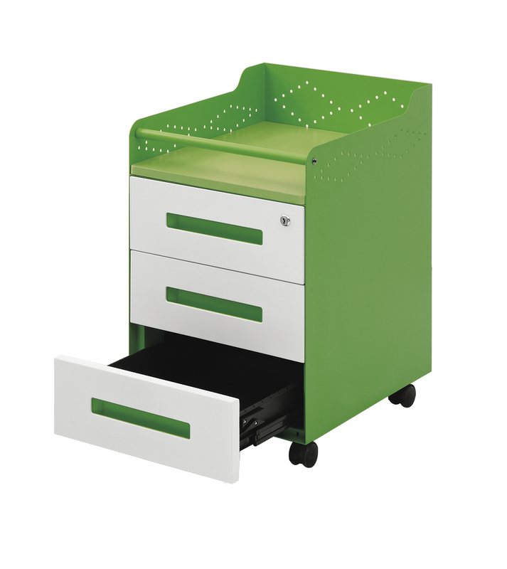 Multi Function Steel Cabinet Drawer Puller Mobile Metal Office File Pedestal Cabinet