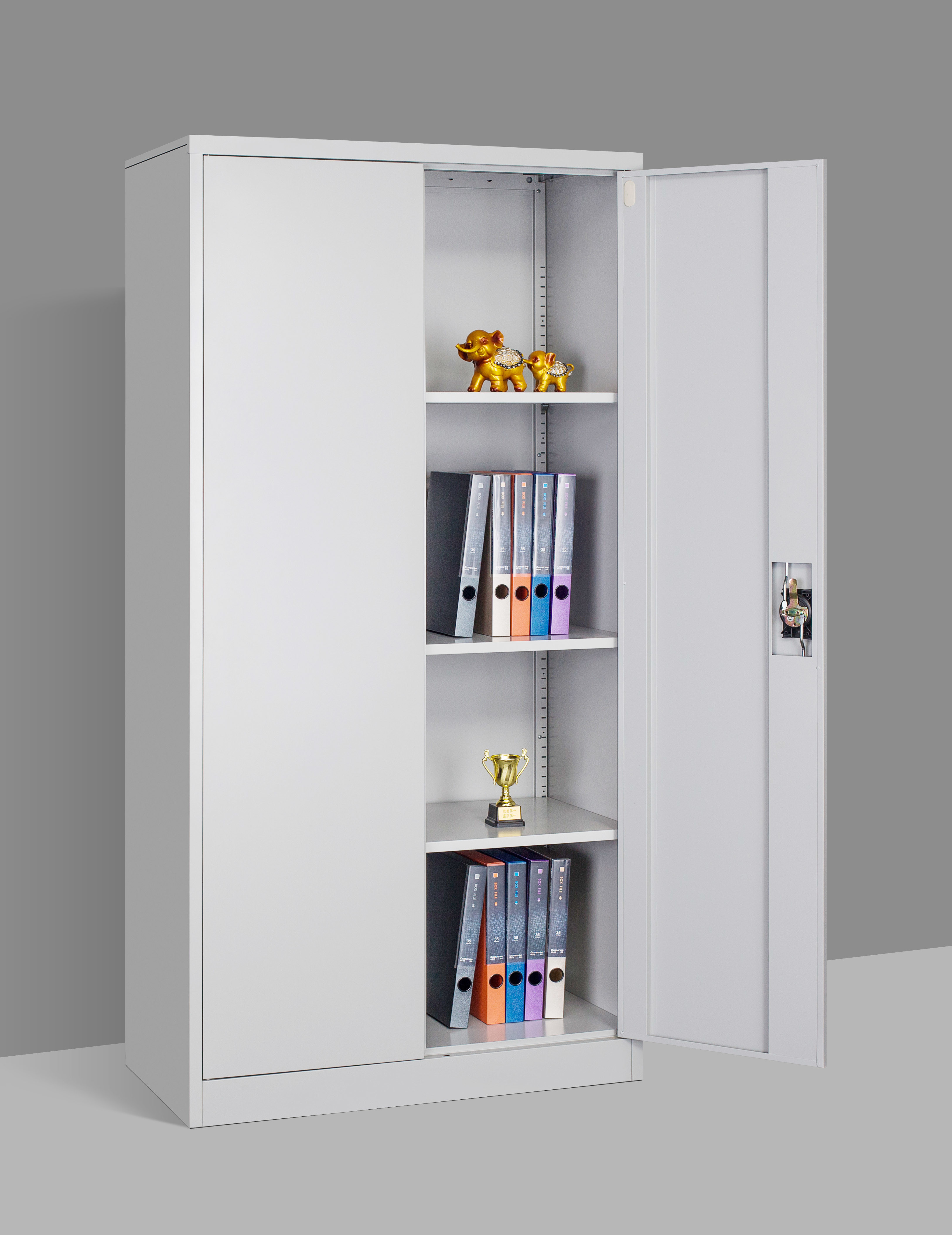 Office Metal Filing Cupboard Steel Swing Door Filing